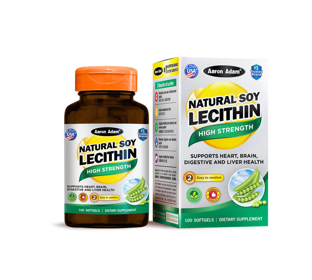 Natural Soy Lecithin - 100 Softgels