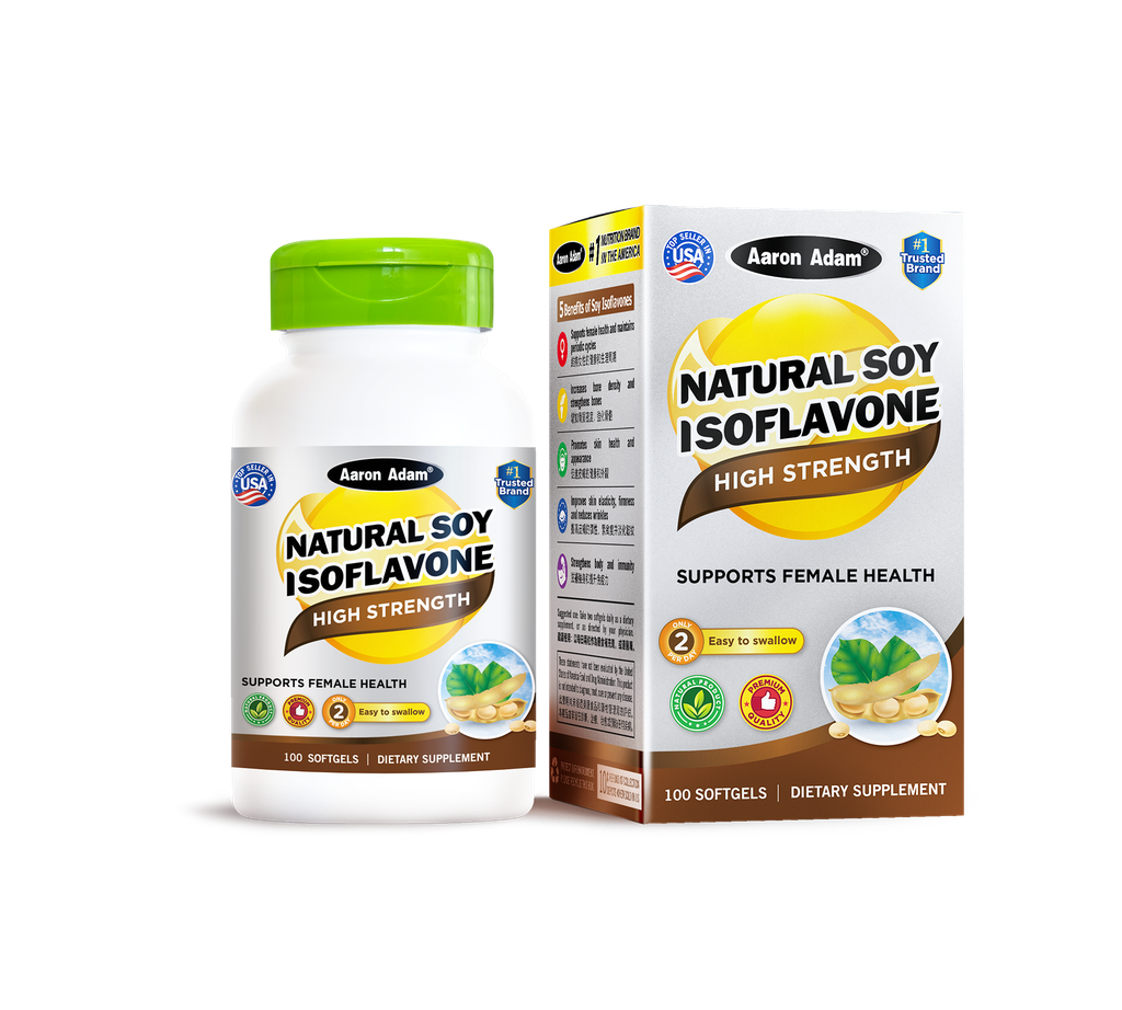 Natural Soy Isoflavone - 100 Softgels