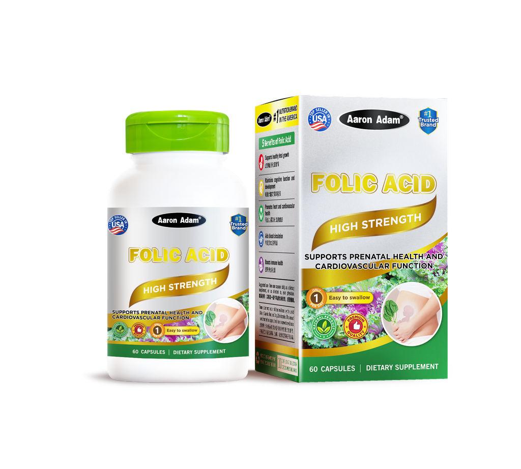Folic Acid - 60 Capsules