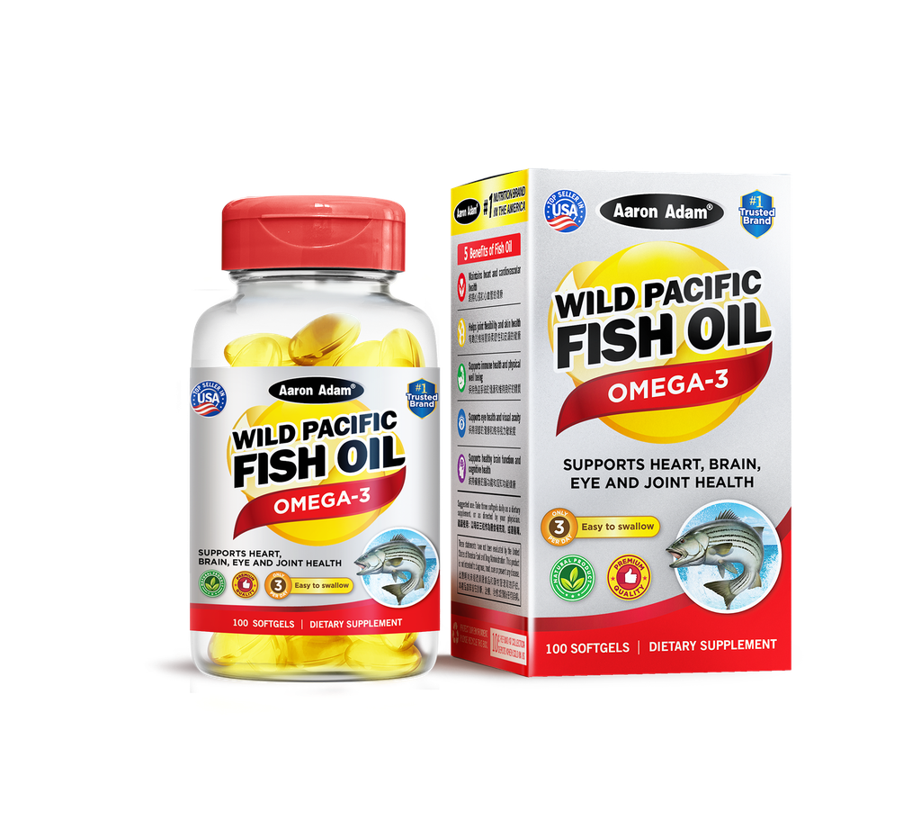 Wild Pacific Fish Oil - 100 Softgels | Aaron Adam